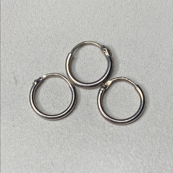 Jewelry - Silver Hoop Earrings Set